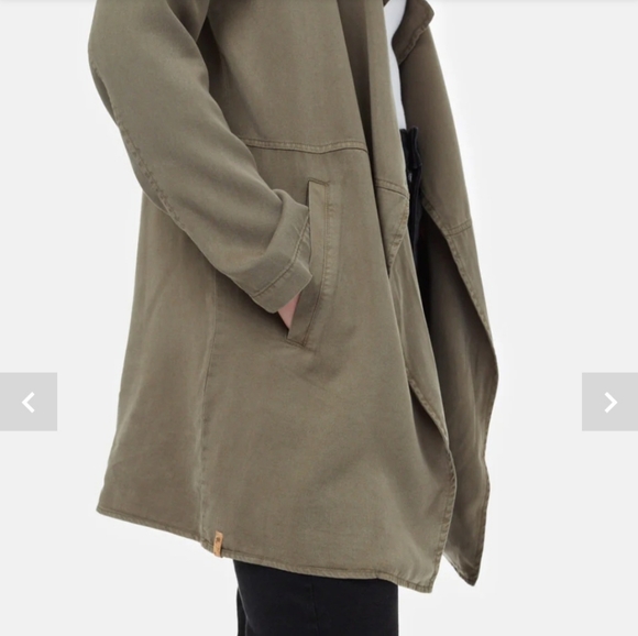 ๐ฒ Tentree Women's Echo Lightweight Tencel Jacket in Olive, Large - Picture 8 of 11